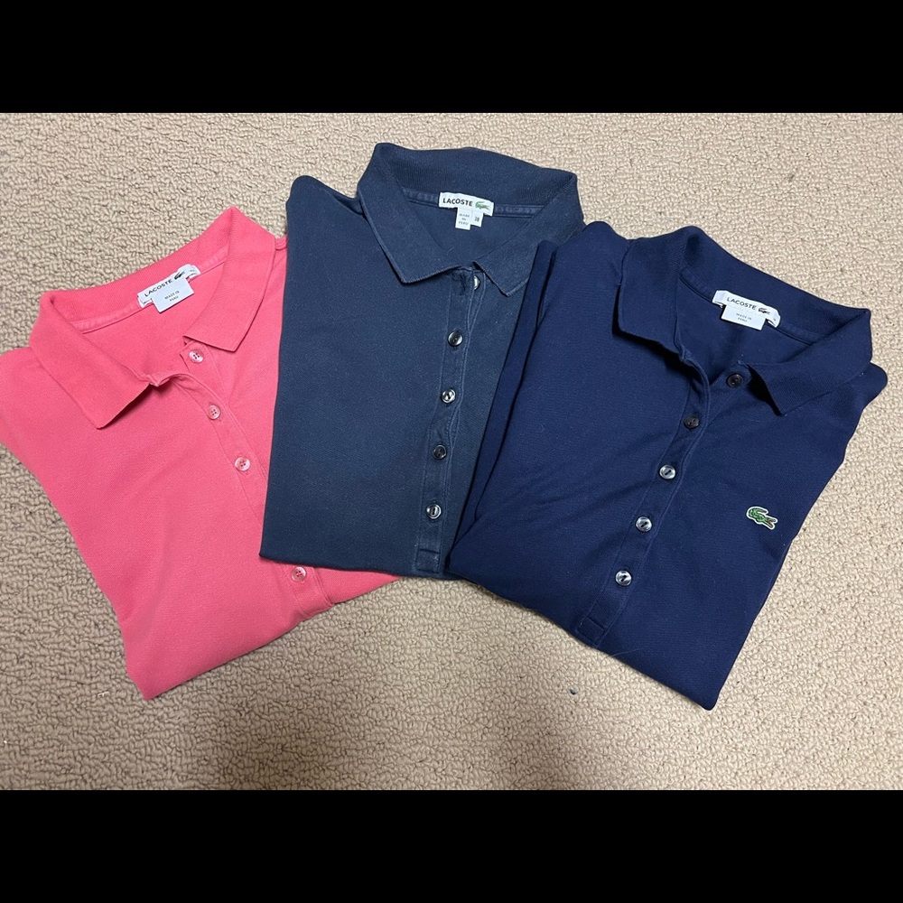 Lacoste shirts bundle